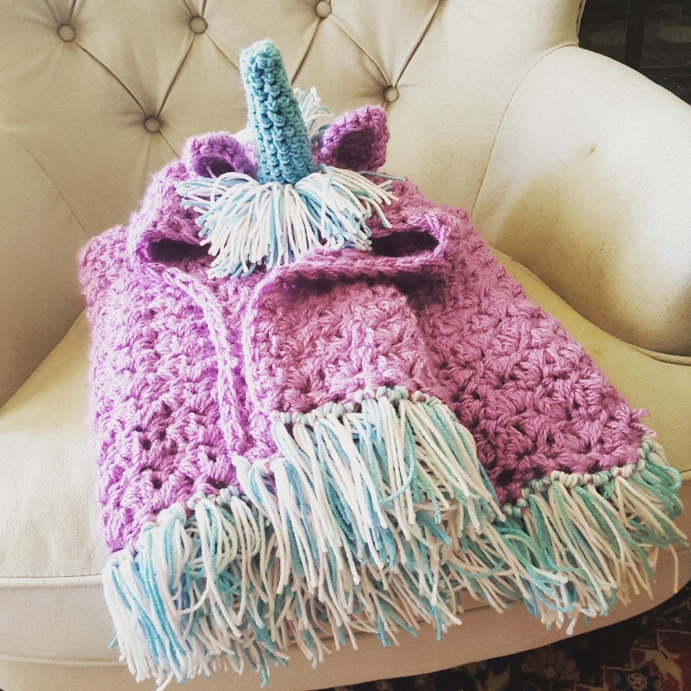 🦄 Hooded unicorn blanket 🦄